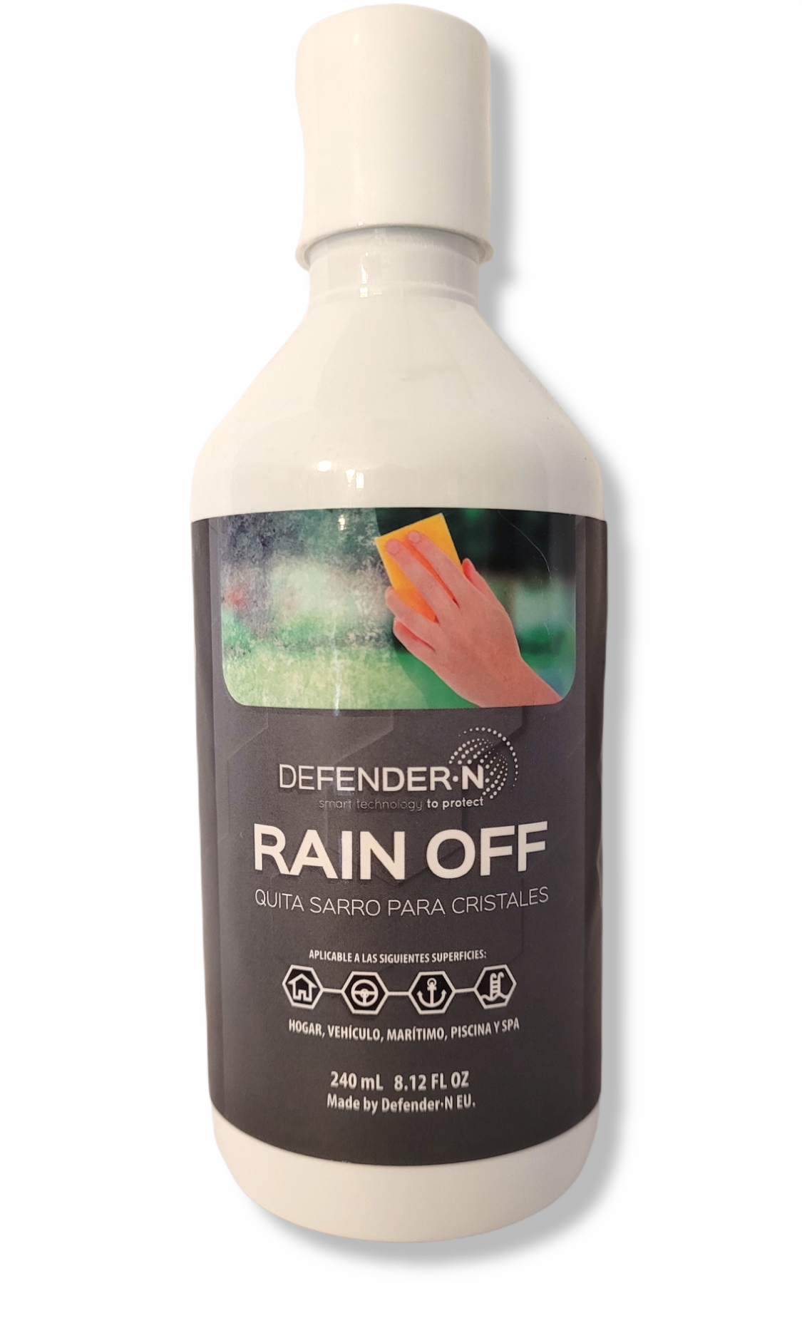 DefenderN, Rain Off, quitasarro para Cristales, 120 ml